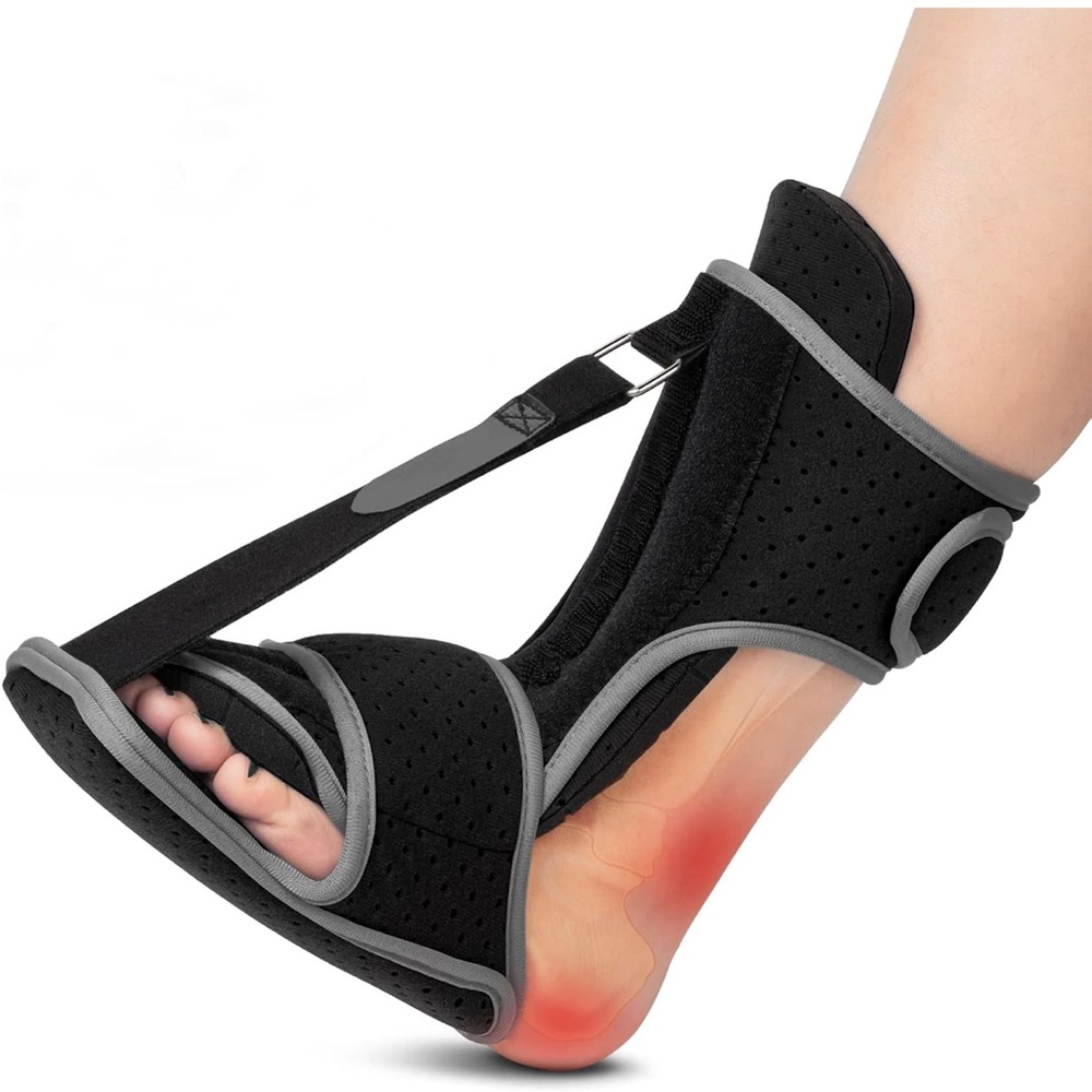 Runkelai Plantar Fasciitis Relief Brace Night Splint   
In Good Condition!